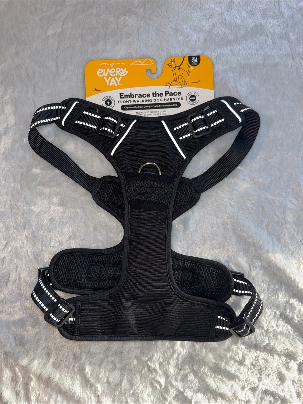 EveryYay Front Walking Reflective Dog
Harness, Black, X-Large/XX-Large